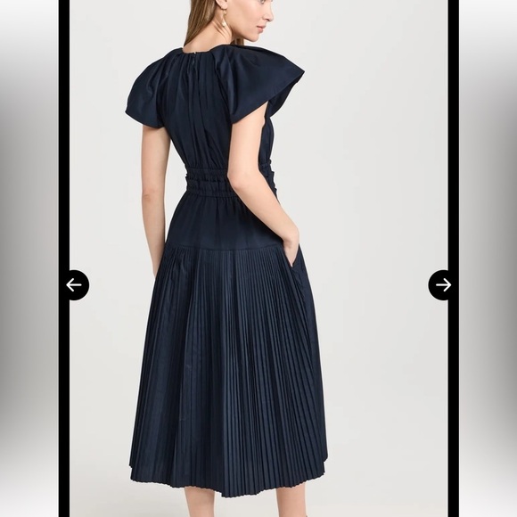 Ulla Johnson Delmara Dress In midnight (deep navy) size 6 pockets - Picture 4 of 16